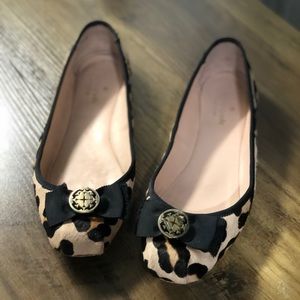 Kate spade leopard flats